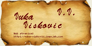 Vuka Višković vizit kartica